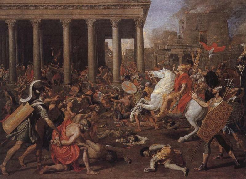 Destruction of the temple of Ferusalem by Titus, Nicolas Poussin